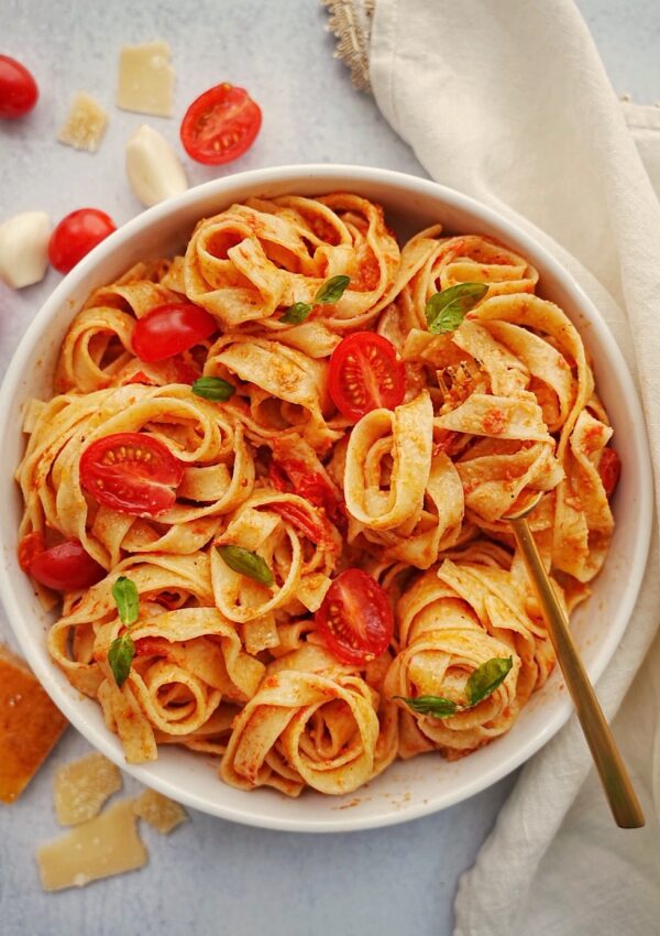 Roasted Tomato & Garlic Tagliatelle