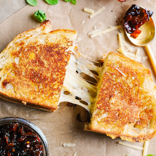 Bacon Jam & Gruyère Grilled Cheese - Chasing Cravings