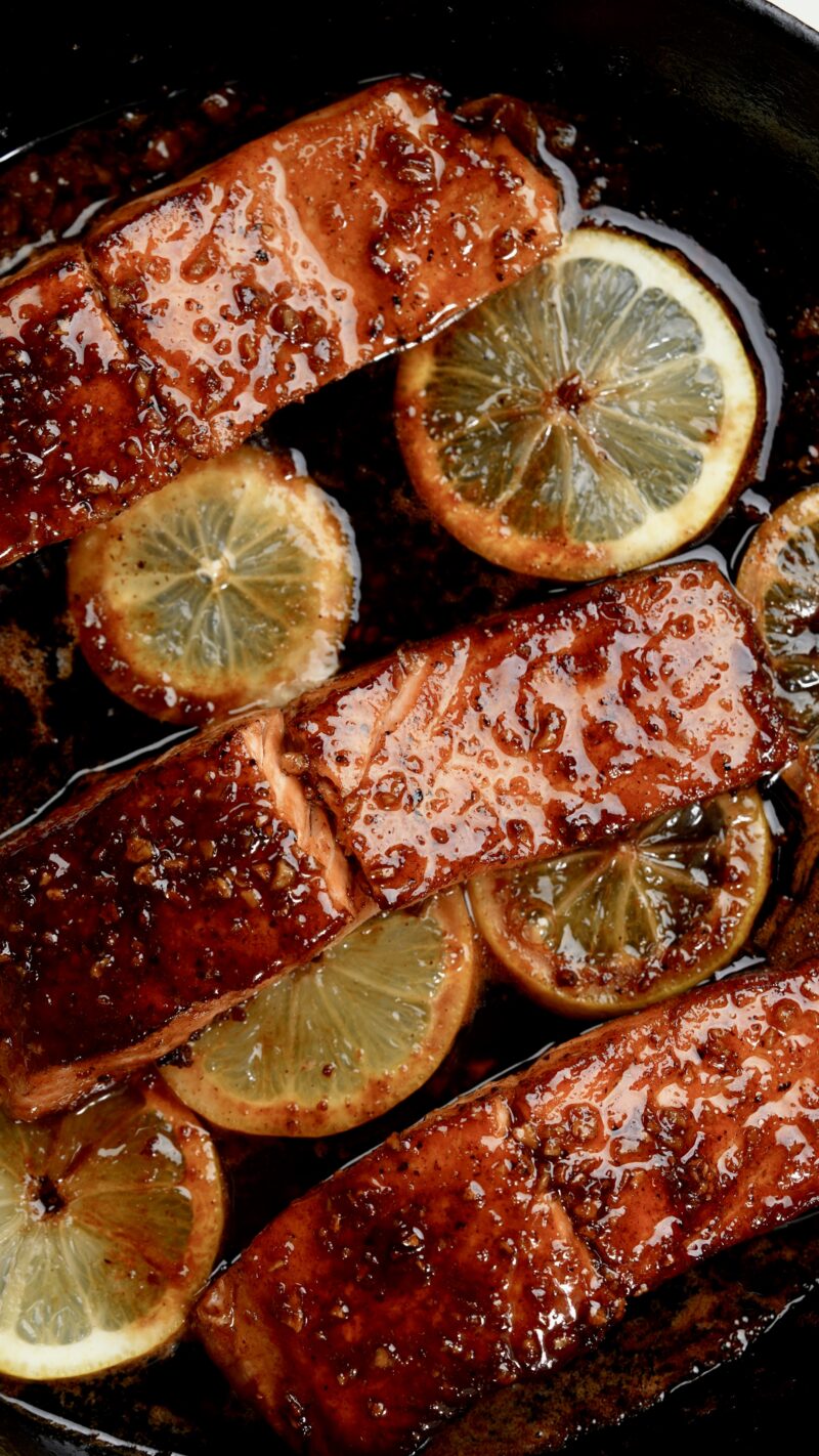 Easy Honey Garlic Salmon - Chasing Cravings