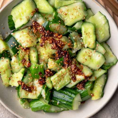 Chinese Smashed Cucumber Salad - Chasing Cravings