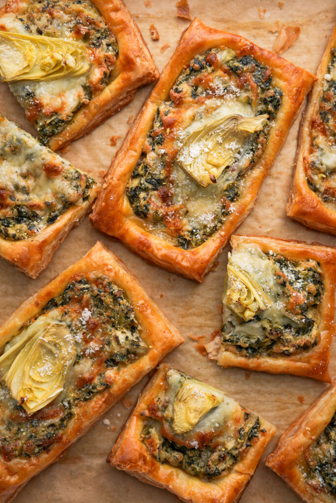 Spinach Artichoke Tart - Chasing Cravings