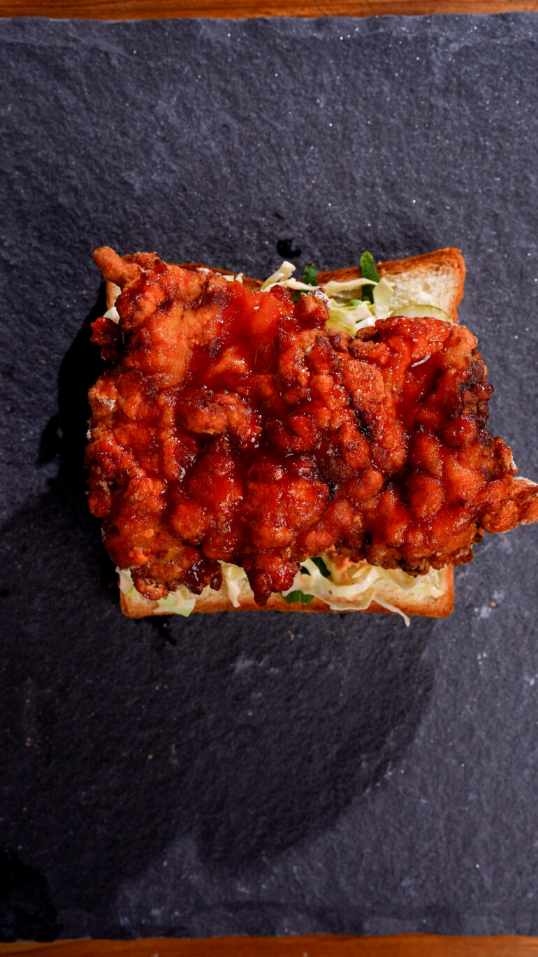 Korean Fried Chicken Sandwich - Chasing Cravings
