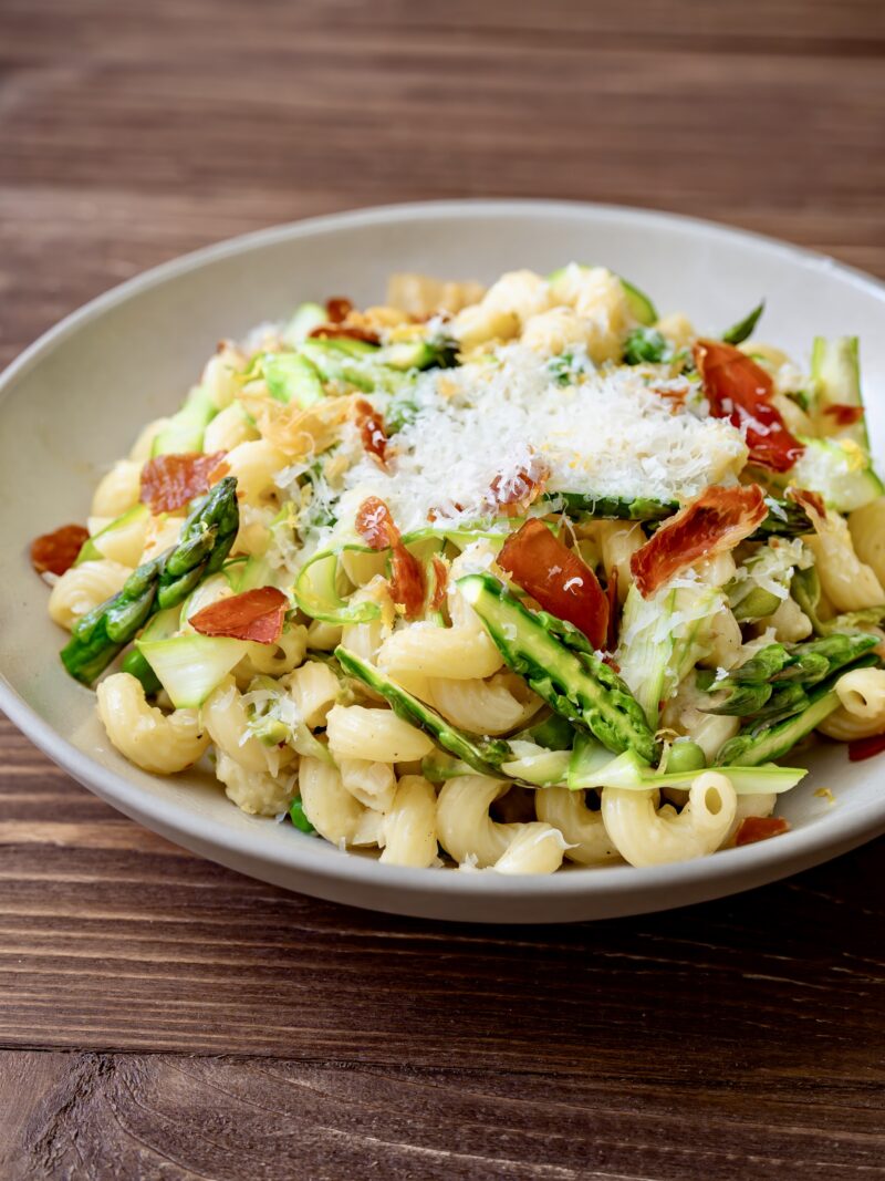 Cavatappi Primavera With Asparagus & Peas - Chasing Cravings